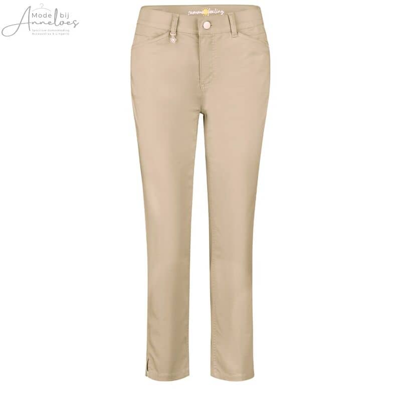 Anna Montana broek 7/8 1290 Angelika Zurich Slimfit zand - Mode